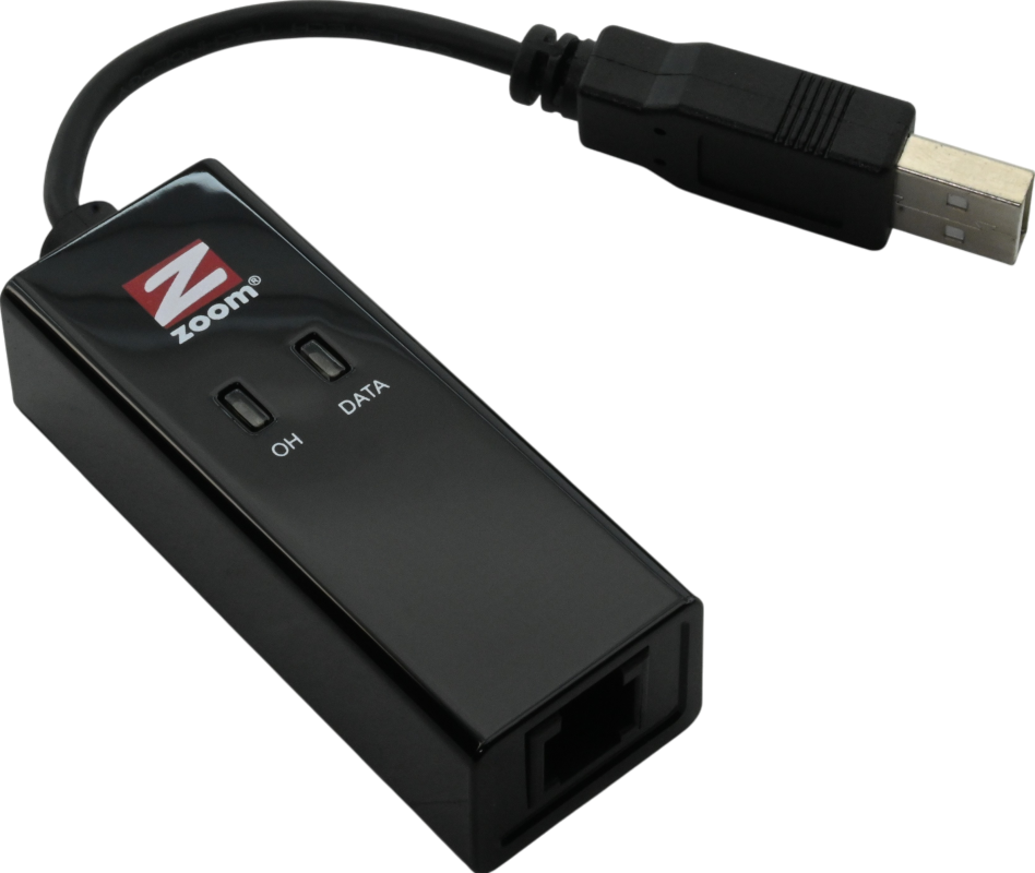 Zoom 3095 56Kps USB Mini External Modem - Refurbished Refurbished - Zoom refurbished available on PCLiquidations