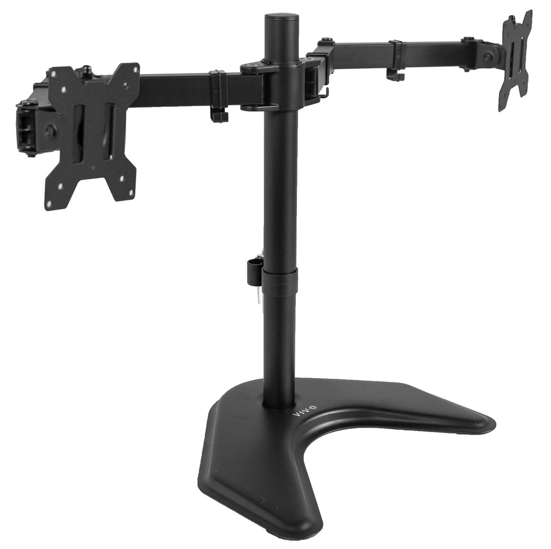 VIVO Dual Monitor Desk Stand up to 32"" Screens - Black Refurbished -  refurbished available on PCLiquidations