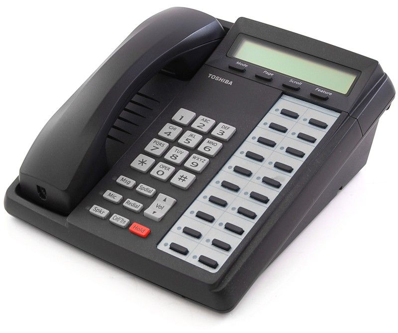 Toshiba Strata DKT3020-SD 20-Button Charcoal Display Speakerphone - Grade A Refurbished - Toshiba refurbished available on PCLiquidations