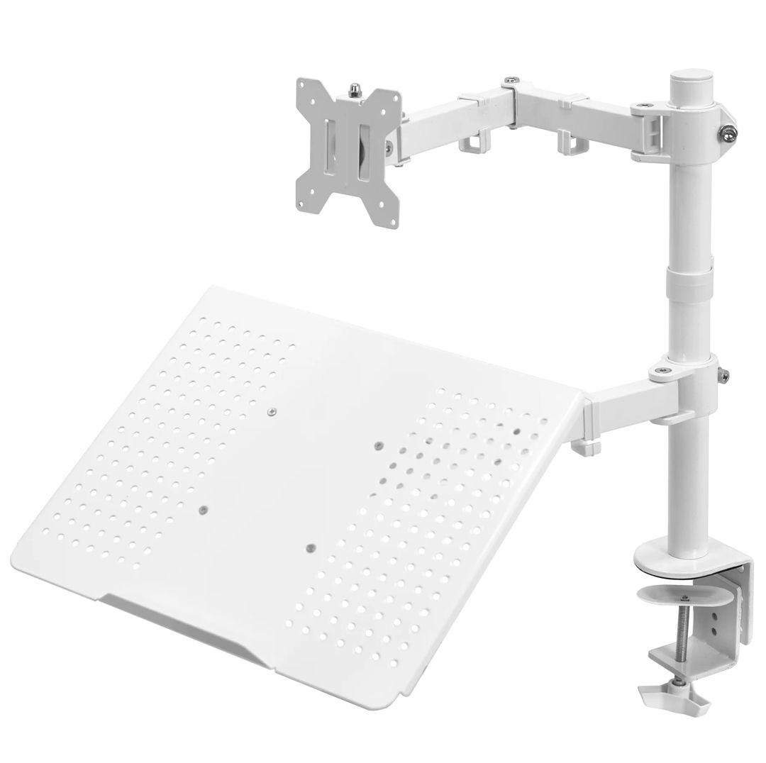 VIVO Single Monitor and Laptop Desk Mount - White Refurbished -  refurbished available on PCLiquidations