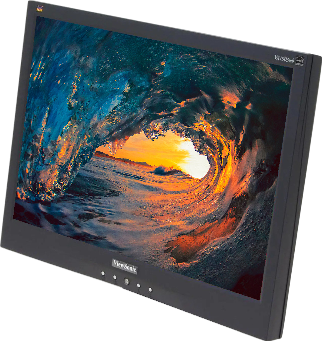 Viewsonic VA1903WB 19"" Widescreen LCD Monitor - No Stand - Grade B Refurbished - ViewSonic refurbished available on PCLiquidations