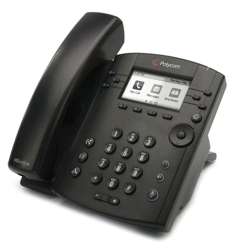 Polycom VVX 301 6-Line IP Phone (2200-48300-025) Refurbished - Polycom refurbished available on PCLiquidations