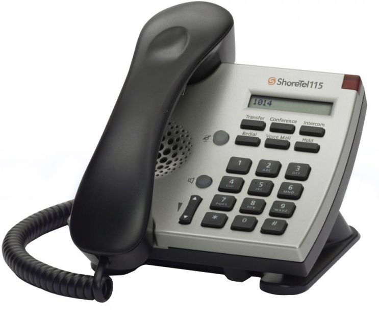 ShoreTel 115 Silver IP Phone - Grade B Refurbished -  refurbished available on PCLiquidations
