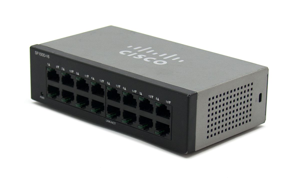Cisco SF100D-16-NA 16-Port 10/100 Switch - Refurbished Refurbished - Cisco Systems Inc. refurbished available on PCLiquidations