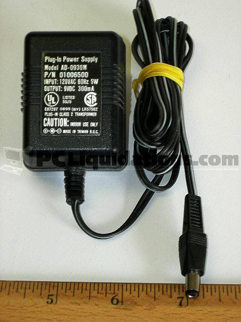 Plug-in AD-0930M 9 VDC 300ma Power Adapter Refurbished -  refurbished available on PCLiquidations