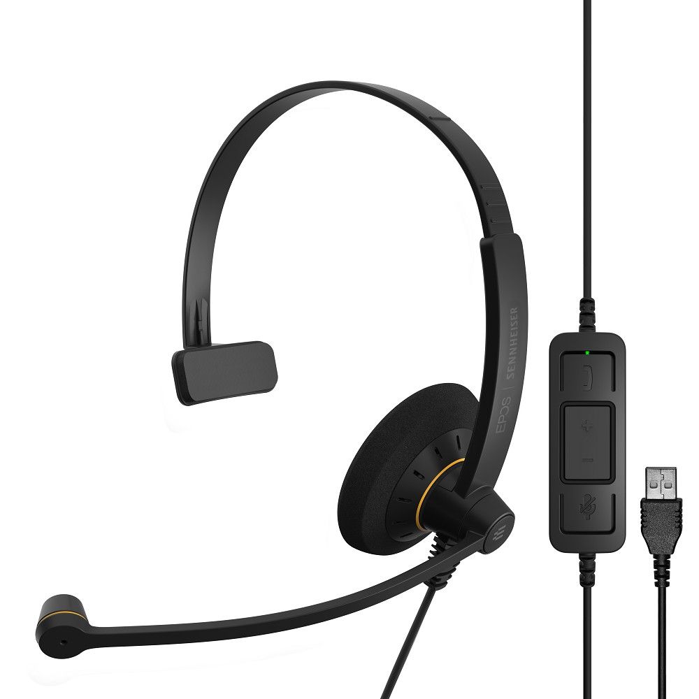 SENNHEISER EPOS SC 30 USB-A Single-Sided Wideband Mono Headset (For Microsoft) Refurbished - Sennheiser refurbished available on PCLiquidations