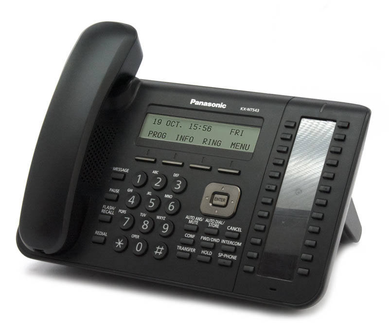 Panasonic KX-NT543-B 24-Buttons IP Display Speakerphone - Grade B Refurbished - Panasonic refurbished available on PCLiquidations