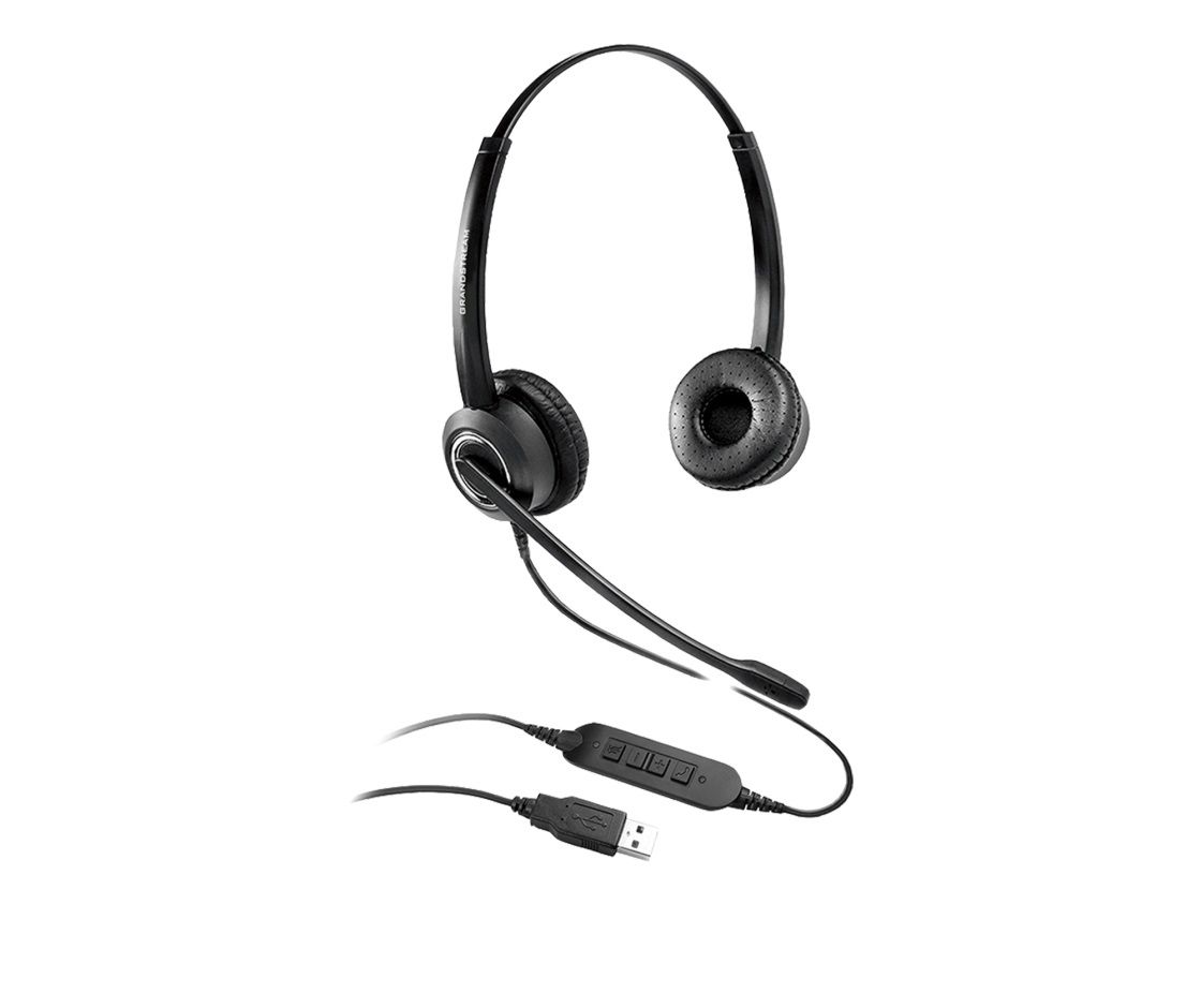 Buy Grandstream GUV3000 USB-A Dual Ear Corded Headset Refurbished - $21.99 Grandstream GUV3000 USB-A Dual Ear Corded Headset Refurbished - Grandstream refurbished available on PCLiquidations