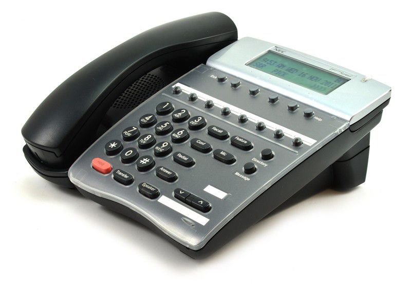 NEC DTerm Series I DTR-8D-1 Black Phone (780039) Refurbished - NEC (Nippon Electric Company) refurbished available on PCLiquidations