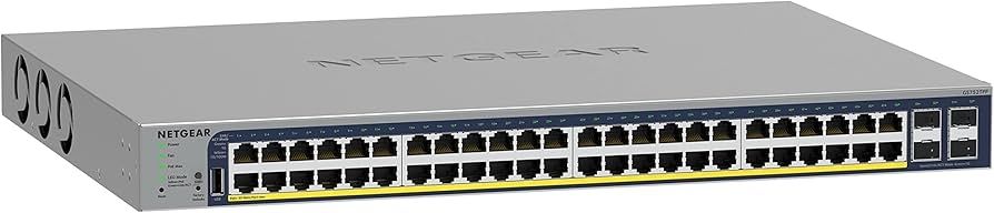 Netgear GS752TPP 52-Port Gigabit PoE+ (760W) Rack Smart Switch (w/Optional Insight Remote/Cloud Management) Refurbished - Netgear refurbished available on PCLiquidations