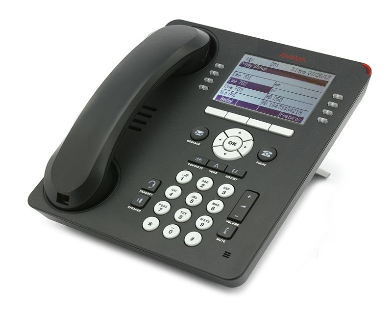 Avaya 9608 24-Button Black IP Display Speakerphone W/Text Keys - Grade A Refurbished - Avaya refurbished available on PCLiquidations