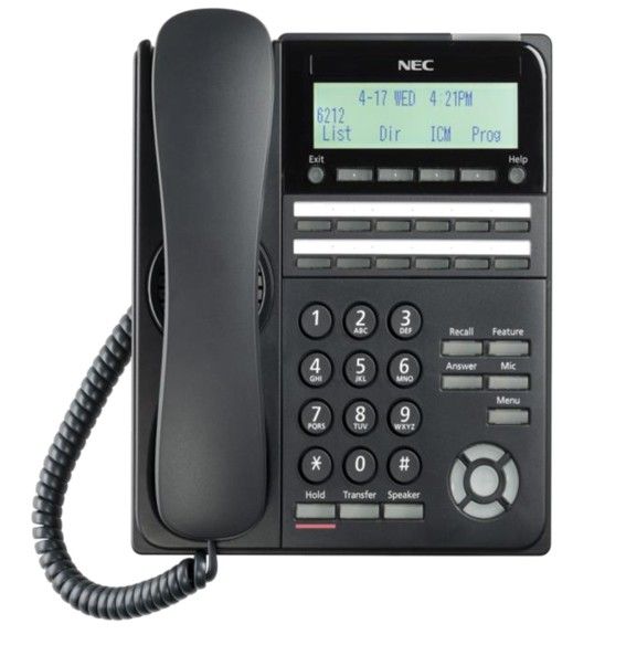 NEC DT920 ITK-12D-1 12-Button IP Phone - Black Refurbished - NEC (Nippon Electric Company) refurbished available on PCLiquidations