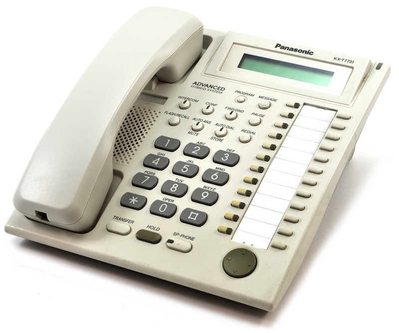 Panasonic Hybrid System KX-T7731 White Display Speakerphone Refurbished - Panasonic refurbished available on PCLiquidations