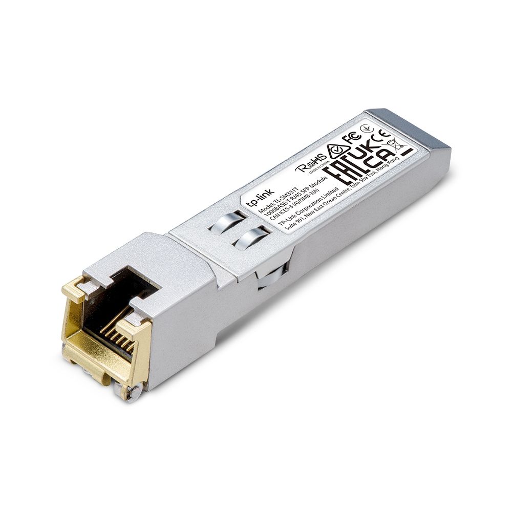 TP Link SM331T 1000BASE-T RJ45 SFP Module Refurbished - TP-Link refurbished available on PCLiquidations