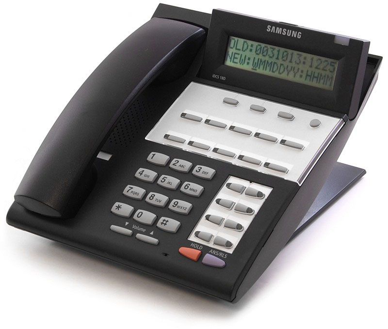 Samsung iDCS 18D 18-Button Black Digital Display Speakerphone - Grade B Refurbished - Samsung refurbished available on PCLiquidations