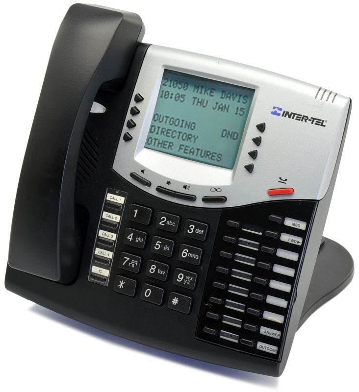 Inter-tel Axxess 550.8662e Black IP Large Display Phone Refurbished -  refurbished available on PCLiquidations