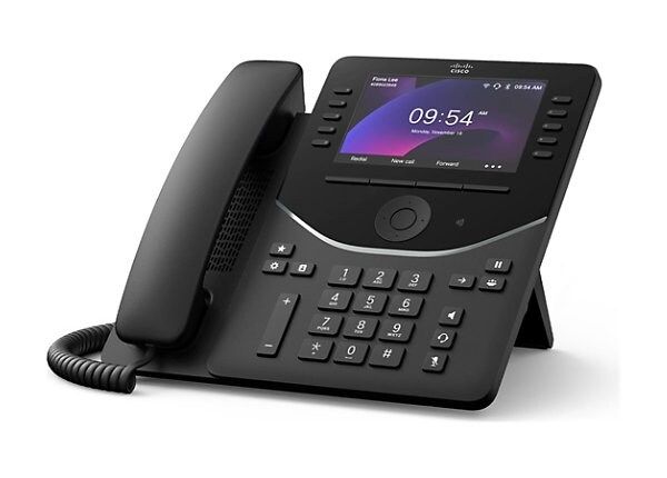 Cisco 9861 5"" Color Display IP Phone - Carbon Black Refurbished - Cisco Systems Inc. refurbished available on PCLiquidations