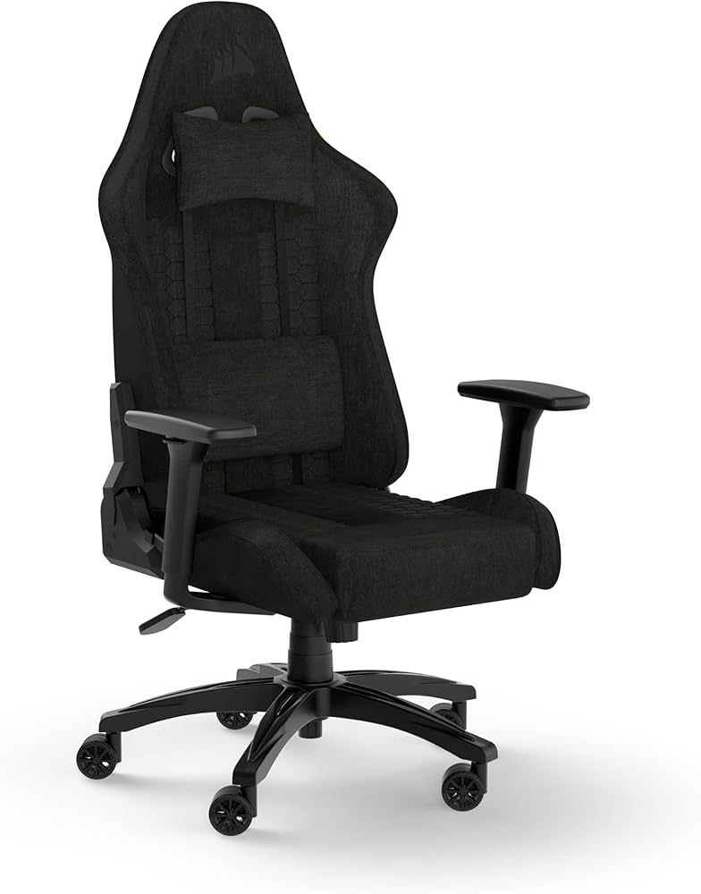 Corsair TC100 Relaxed Gaming Chair - Fabric (Black) Refurbished - Corsair refurbished available on PCLiquidations