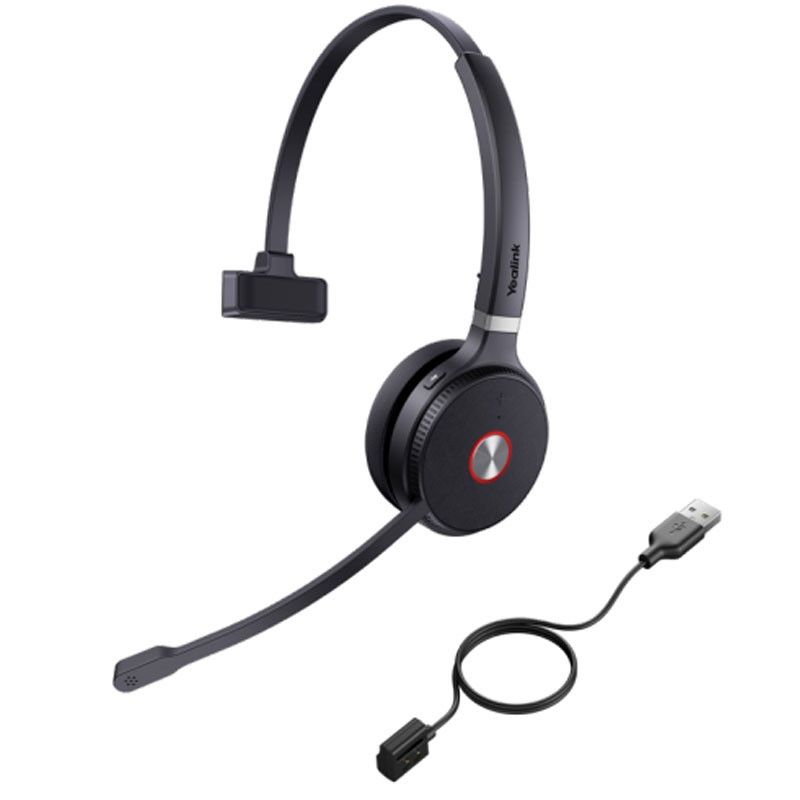 Yealink WHM621 Headset w/ Charging Cable (1308104) Refurbished - Yealink refurbished available on PCLiquidations