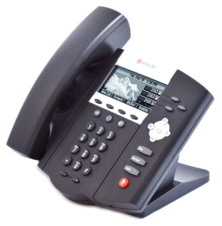Polycom SoundPoint IP 450 VoIP PoE Phone (2201-12450-001) - Grade A Refurbished - Polycom refurbished available on PCLiquidations