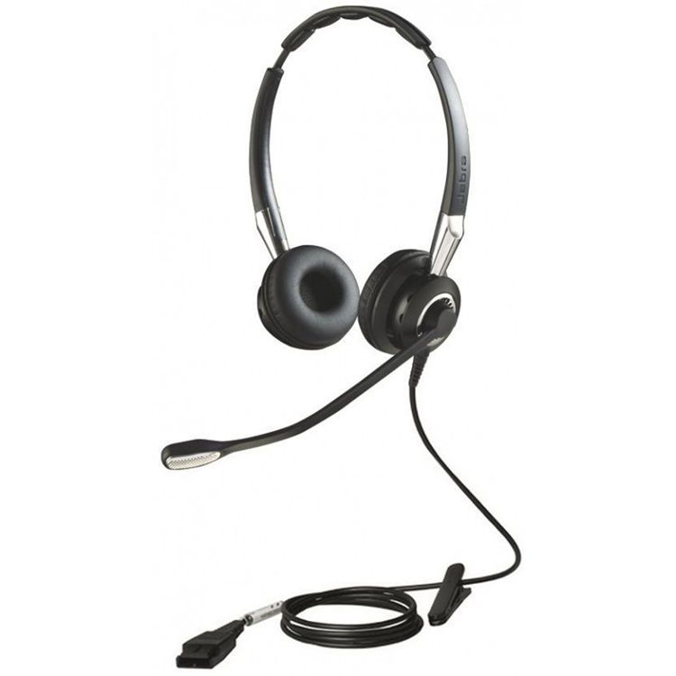 Jabra Biz 2400 II Duo Ultra-Noise-Canceling Binaural Headset - Grade A Refurbished - Jabra refurbished available on PCLiquidations