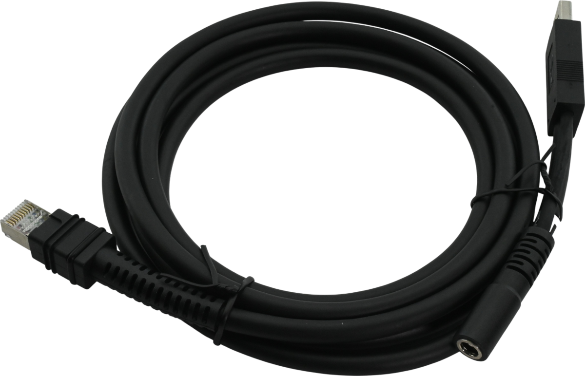 Zebra USB Data Transfer Cable - 7 ft for Barcode Scanner - USB-A to RJ-45 Refurbished - Zebra Technologies (si la marque se réfère à l refurbished available on PCLiquidations