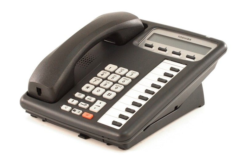 Toshiba Strata 10-Button Charcoal IP Display Speakerphone (IPT2010-SD) Refurbished - Toshiba refurbished available on PCLiquidations