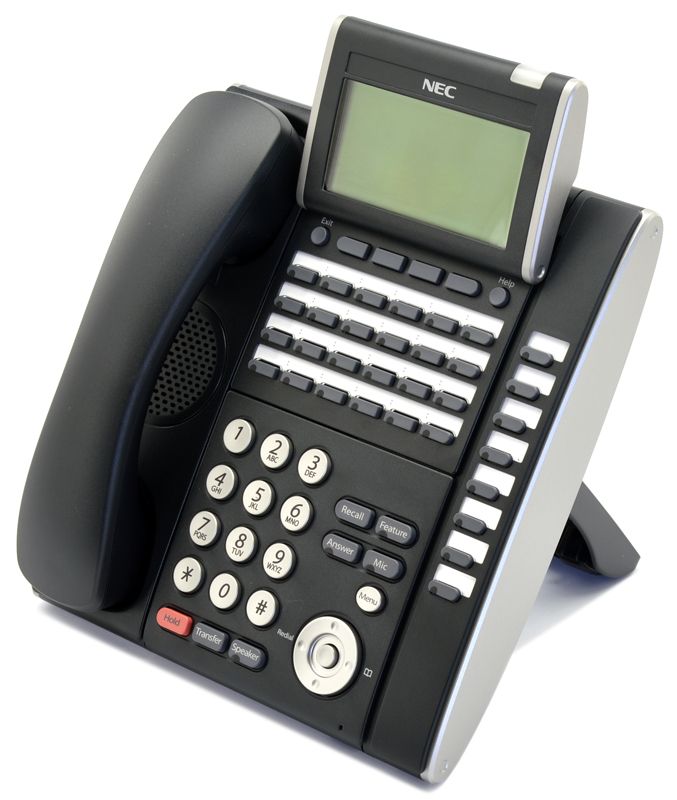 NEC DTL-32D-1 32-Button Black Display Phone (680006) - Grade B Refurbished - NEC (Nippon Electric Company) refurbished available on PCLiquidations