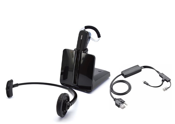 Plantronics CS540 DECT Headset w/Polycom EHS Cable Refurbished - Plantronics refurbished available on PCLiquidations