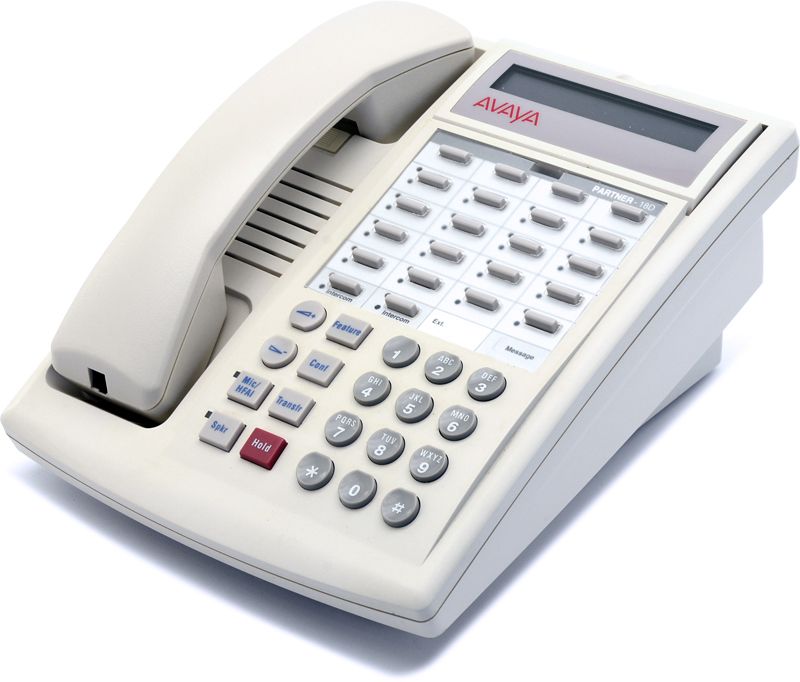 Avaya Euro Partner 18D 18-Button White Digital Display Speakerphone - Grade A Refurbished - Avaya refurbished available on PCLiquidations