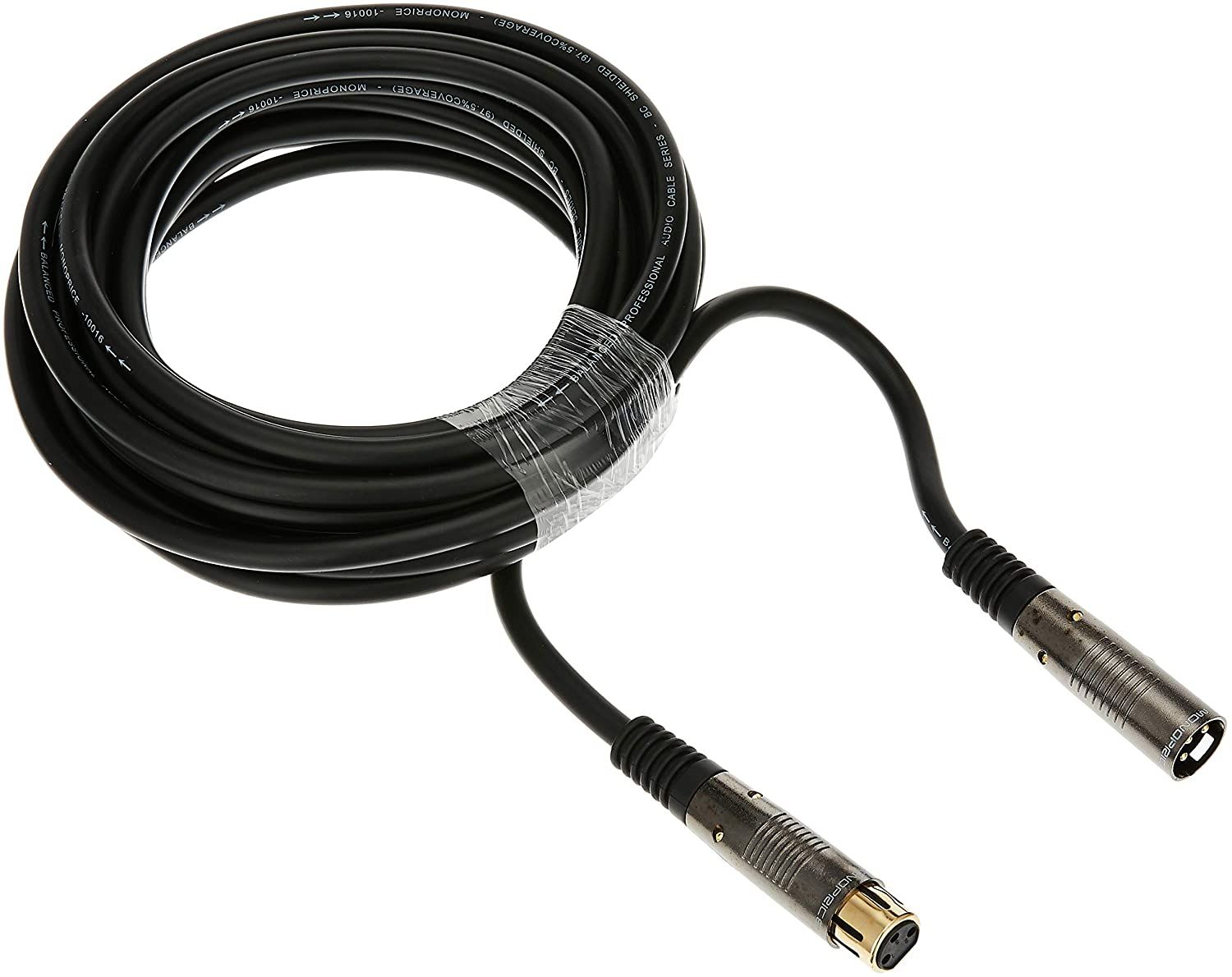 Monoprice Premier Series 25ft  XLR Male to XLR Female 16AWG Cable (Gold Plated) Microphone & Interconnect Refurbished -  refurbished available on PCLiquidations