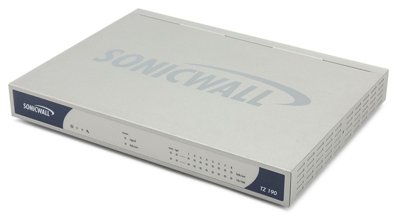 Sonicwall TZ190 10-Port 10/100 Wireless Security Appliance (APL18-045) Refurbished -  refurbished available on PCLiquidations