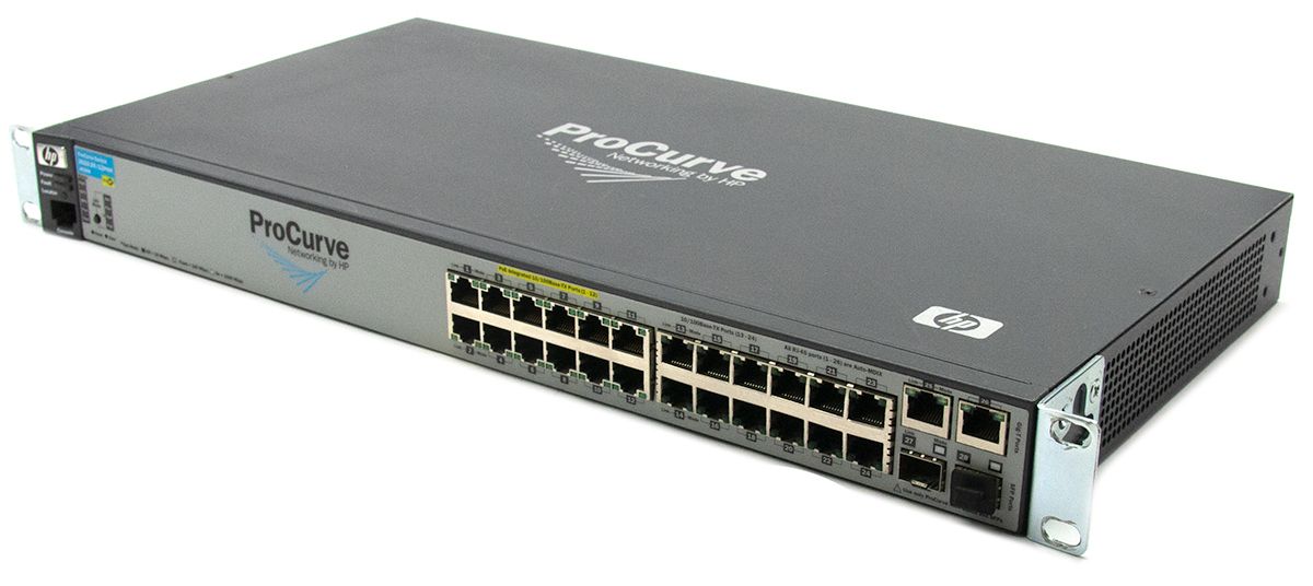 HP ProCurve J9086A 24-Port 10/100 Managed Switch Refurbished - Hewlett-Packard (ou HP en abrégé) refurbished available on PCLiquidations