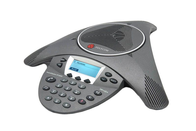 Polycom SoundStation IP 6000 Conference SIP Phone (2201-15600-001) - Grade A Refurbished - Polycom refurbished available on PCLiquidations