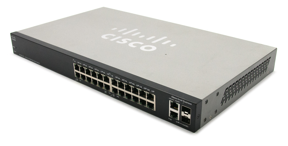 Cisco SF200-24P 24-Port RJ-45 10/100 PoE Smart Switch Refurbished - Cisco Systems Inc. refurbished available on PCLiquidations
