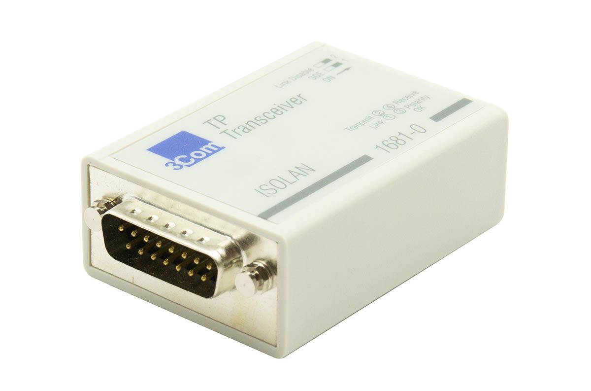 3Com TP Transceiver 12-15V 165mA 2.65W (1681-000-000-4) Refurbished -  refurbished available on PCLiquidations