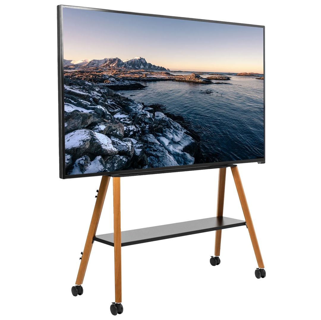 VIVO Mobile Easel Stand with Shelf for 49    to 75    TVs Refurbished -  refurbished available on PCLiquidations