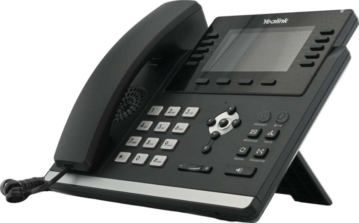Yealink T46U 10-Line Black Gigabit IP Speakerphone - Grade B Refurbished - Yealink refurbished available on PCLiquidations