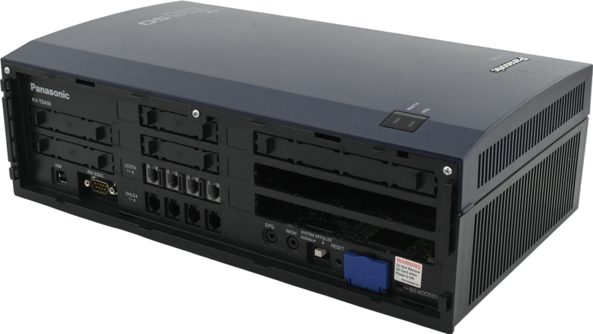 Panasonic KX-TDA50G Hybrid IP PBX Cabinet (No Side Cover) - Refurbished Refurbished - Panasonic refurbished available on PCLiquidations