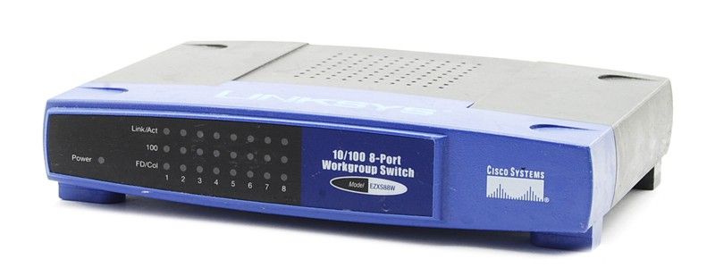 Linksys EtherFast EZXS88W 8-Port 10/100 Managed Switch Refurbished - Linksys refurbished available on PCLiquidations