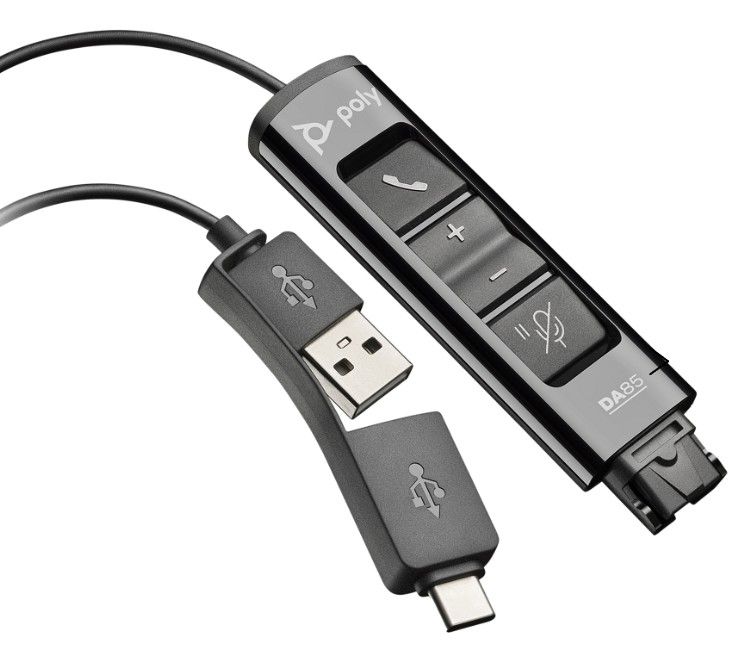 Poly DA85 Audio Processor USB-A/USB-C to Quick Disconnect Refurbished - N/A (Il existe plusieurs marques avec le nom "Poly", il refurbished available on PCLiquidations