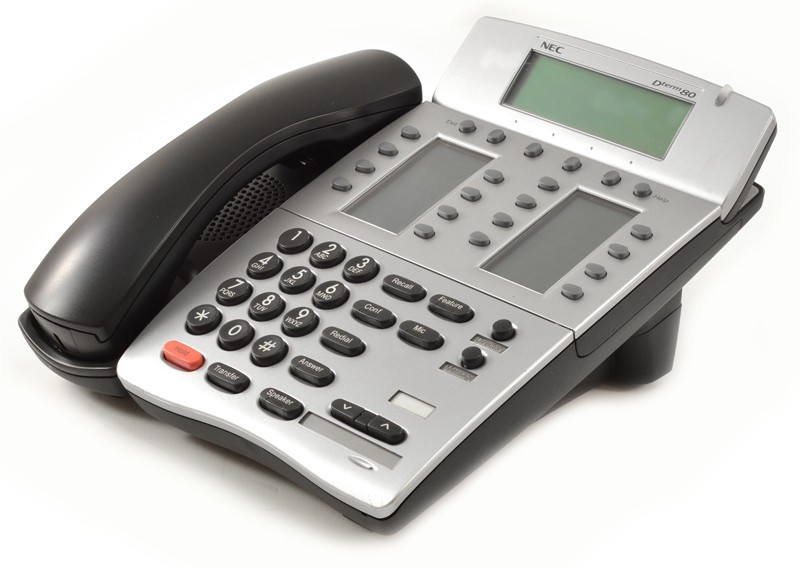 NEC DTR-16LD-2 Black Display Phone (780052) Refurbished - NEC (Nippon Electric Company) refurbished available on PCLiquidations