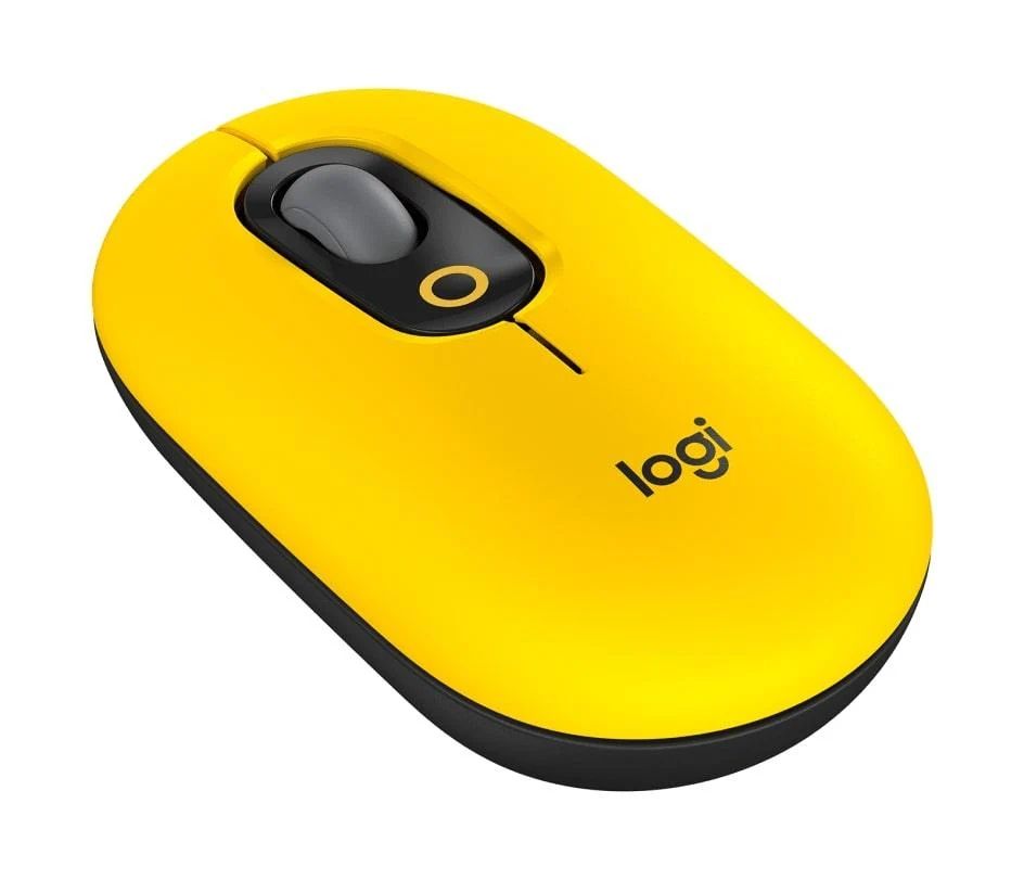 Logitech POP Wireless Mouse With Emoji - Blast Yellow Refurbished - Logitech refurbished available on PCLiquidations