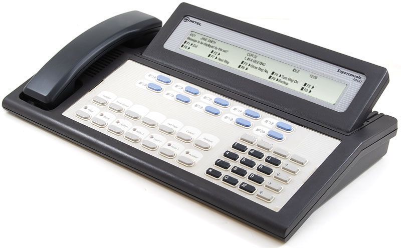 Mitel SuperConsole 1000 Backlit Tilt Screen SX200 - Dark Gray (9189-000-301) Refurbished - Mitel refurbished available on PCLiquidations