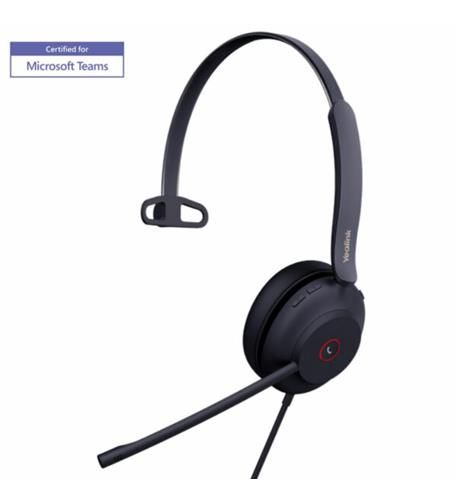 Yealink UH37 Mono Teams Wired Headset - USB A Refurbished - Yealink refurbished available on PCLiquidations