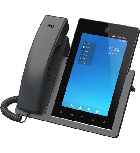 Grandstream GXV3470 16-Line Black Android Touchscreen Gigabit IP Video Phone Refurbished - Grandstream refurbished available on PCLiquidations