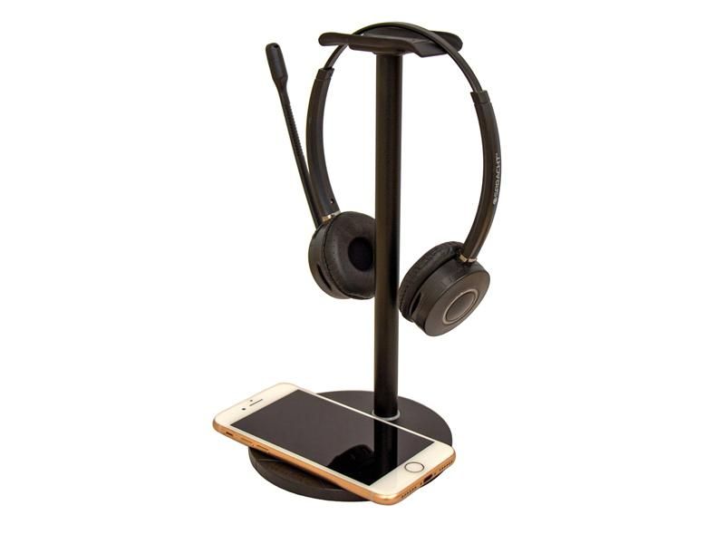 Spracht Headset Stand with Wireless Smartphone Charger Refurbished - N/A refurbished available on PCLiquidations