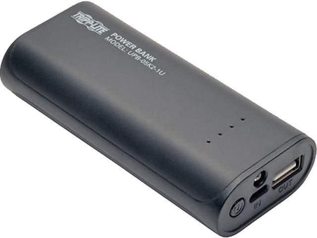 Tripp Lite Portable 5200mAh Mobile Power Bank USB Battery Charger with LED Flashlight Refurbished - Tripp Lite refurbished available on PCLiquidations