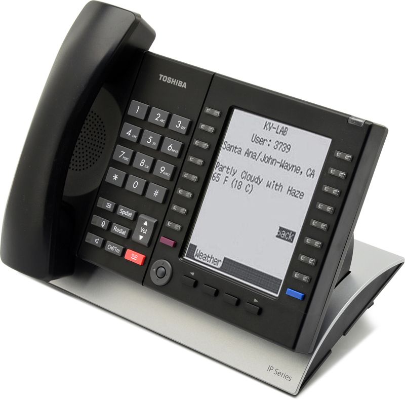 Toshiba Strata IP5131-SDL Black 20-Button Gigabit IP Backlit Display Speakerphone (IP5131-SDL) Grade B Refurbished - Toshiba refurbished available on PCLiquidations