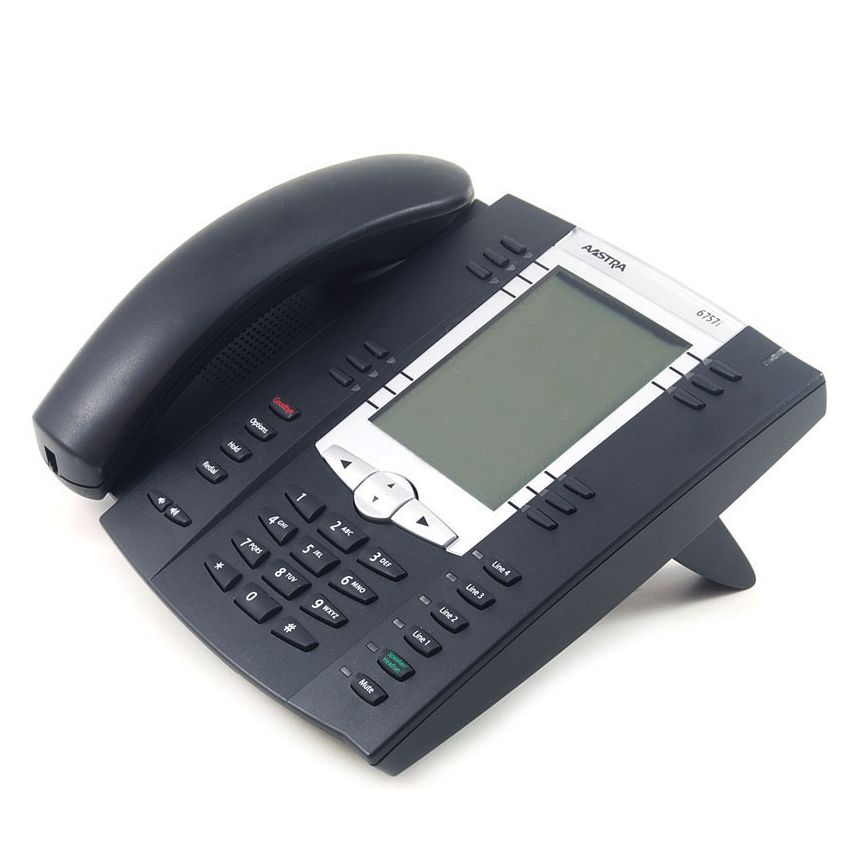 Aastra 6757i Black IP SpeakerPhone w/ Text Keys - Grade A Refurbished -  refurbished available on PCLiquidations